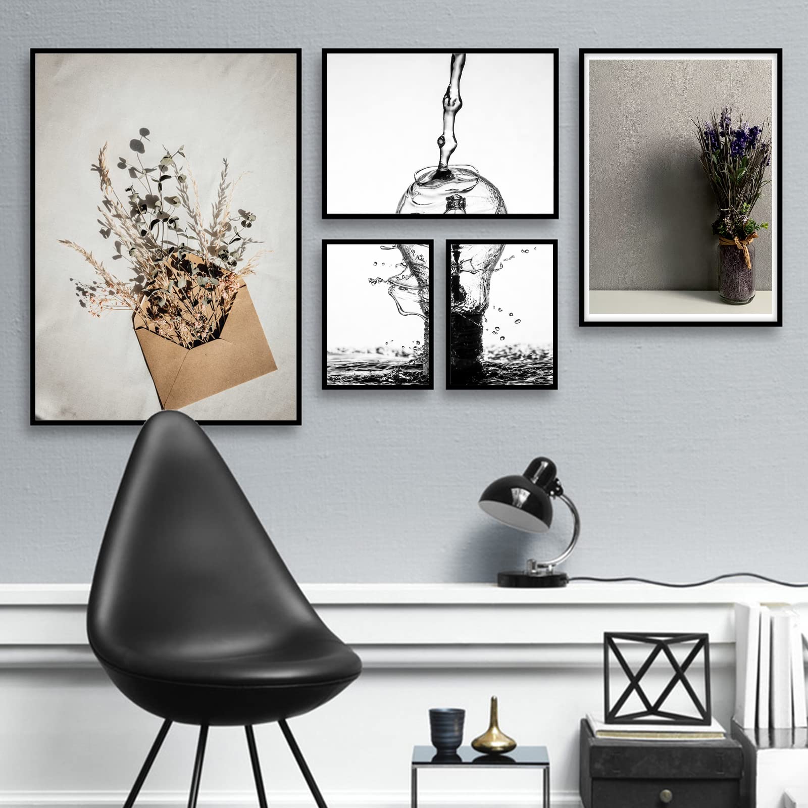 ijuerybai Black 13x13 Picture Frame Set of 3, High Transparent Frame for 13 By 13 Square Photo Collage Canvas Poster Size Wall M